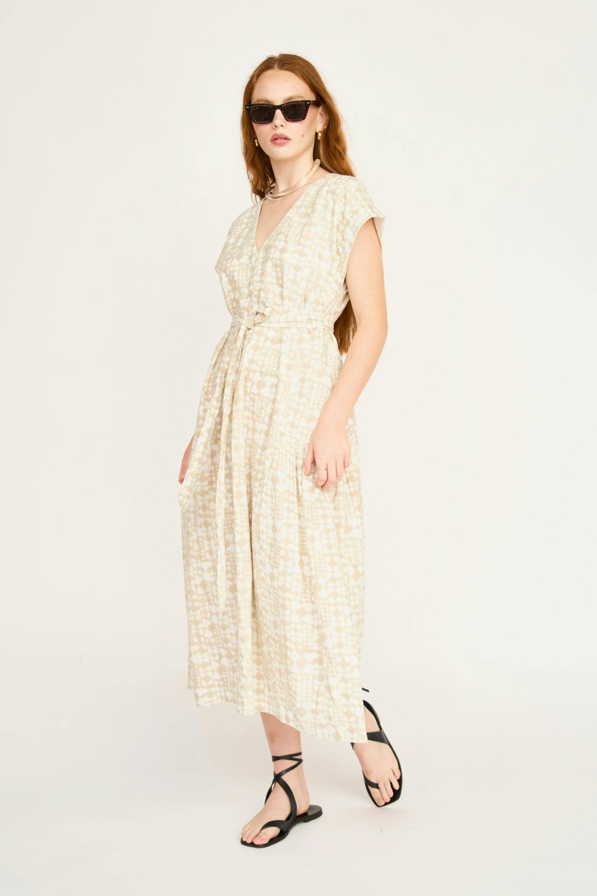 Oaxaca Dress in Sandcastle
