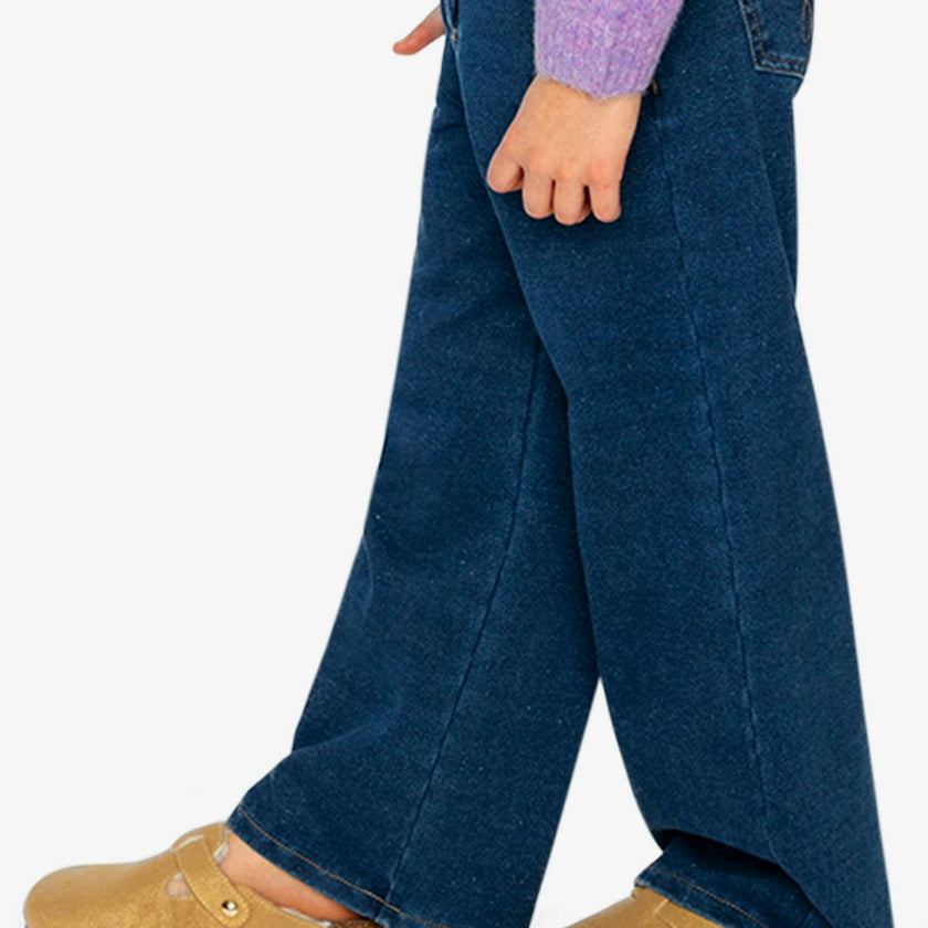Jeggings with Lurex Navy Blue Denim
