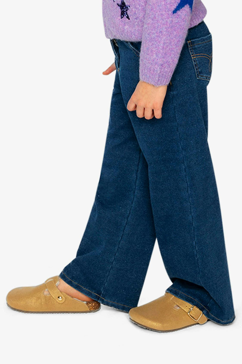 Jeggings with Lurex Navy Blue Denim