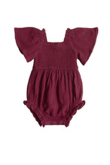 Baby Lennon Romper in Wildberry