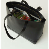 Vegan Leather Work Tote Bag with Removable Insulated Pouch