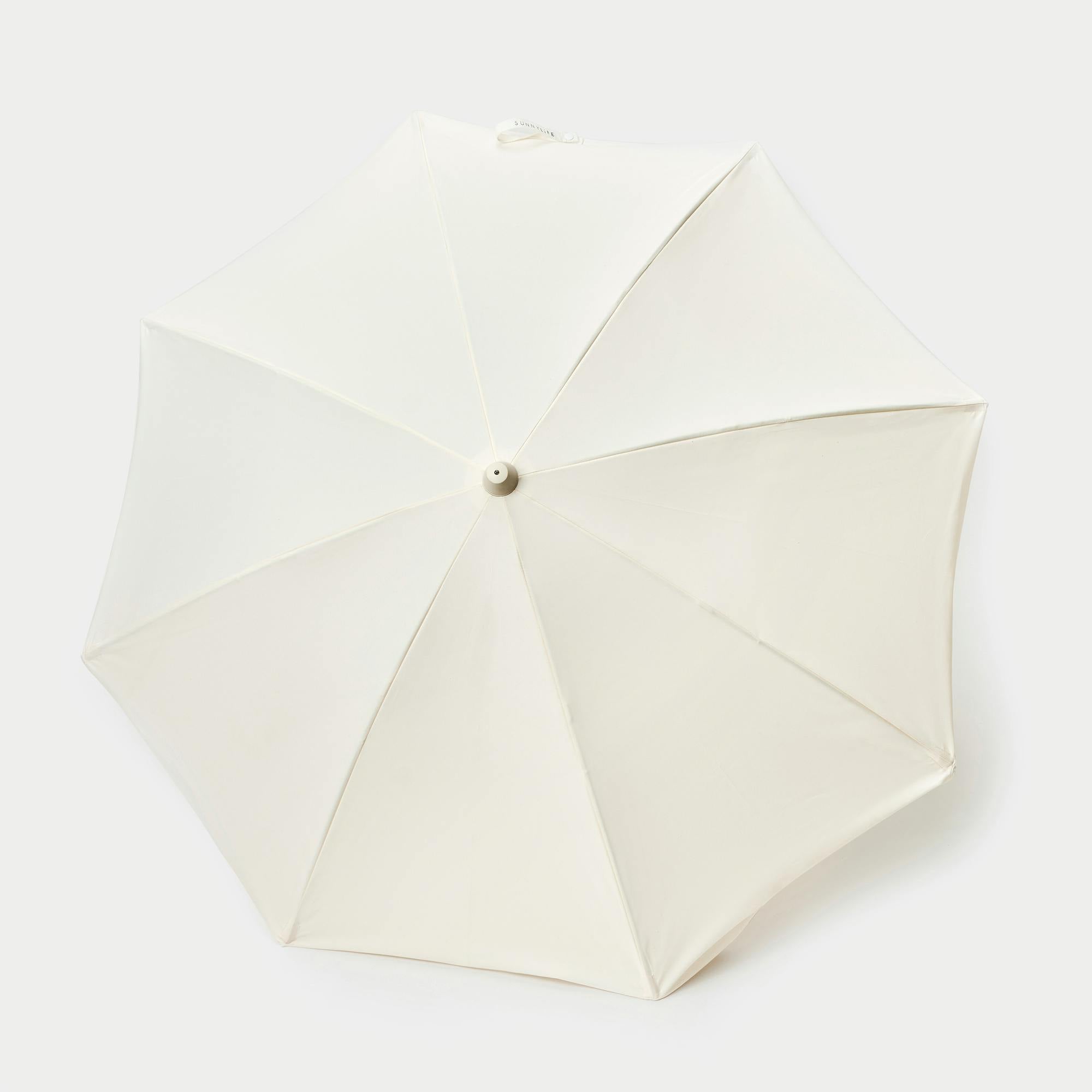 Luxe Beach Umbrella: Cream