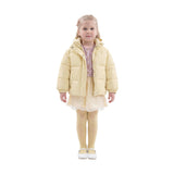 Yellow Hooded Puffer Jacket