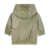 Geometric Pattern Hooded Jacket