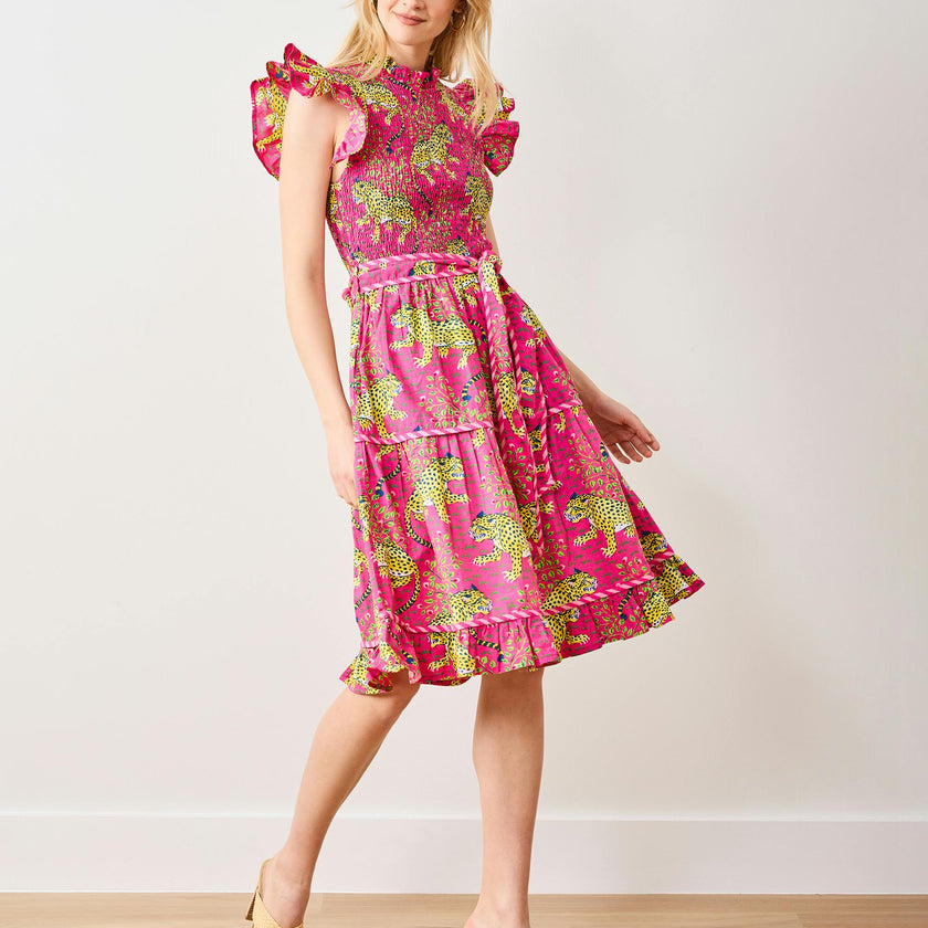 Bagheera - Let's Ruffle Dress - Hot Pink
