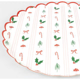 Festive Icon Stripes Dinner Plates