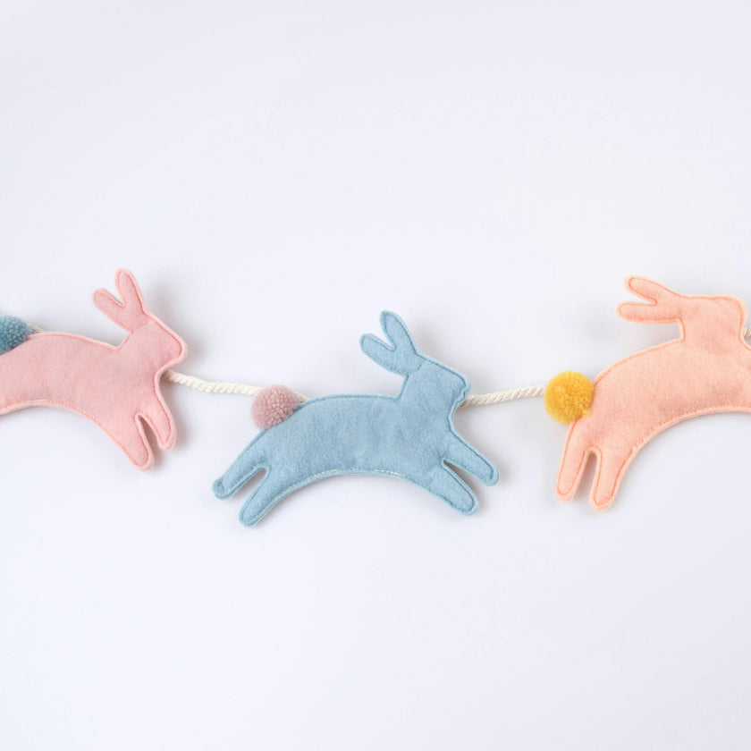 Felt Bunny Garland
