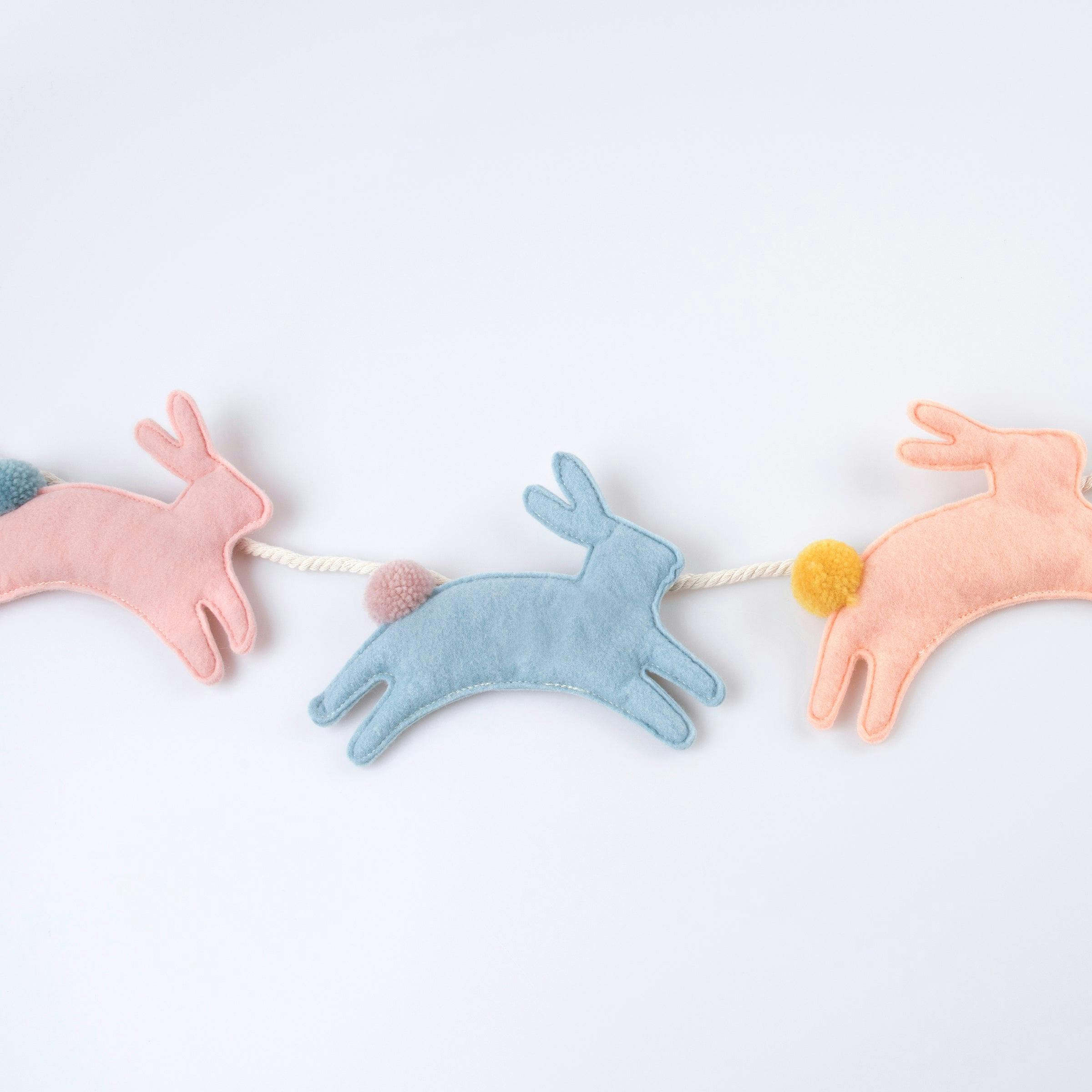 Felt Bunny Garland