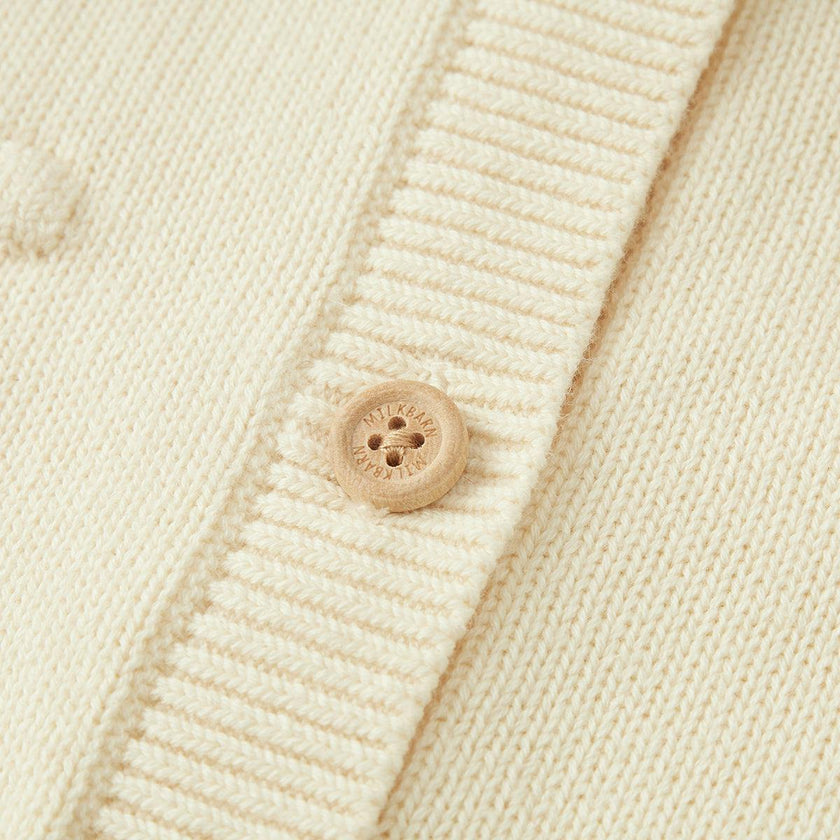 Snow Knit Popcorn Cardigan