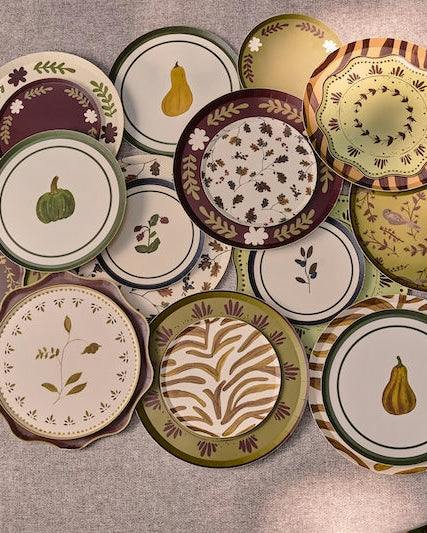 Sable Hors d'Oeuvres Plate Set - Gold