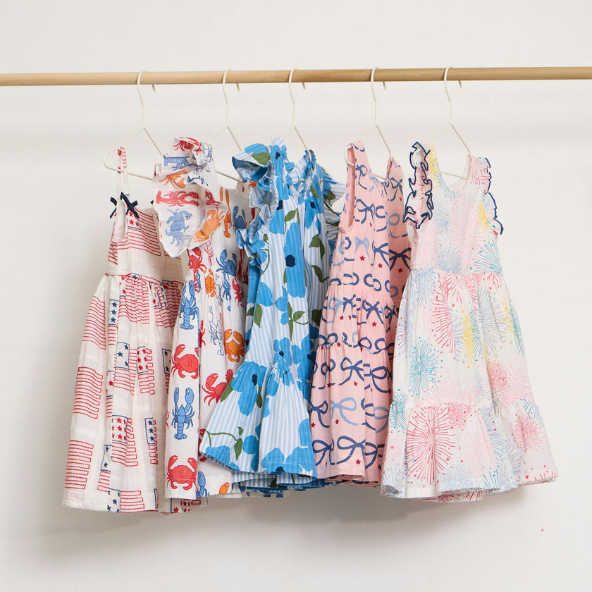 Girls Kelsey Dress - Fireworks