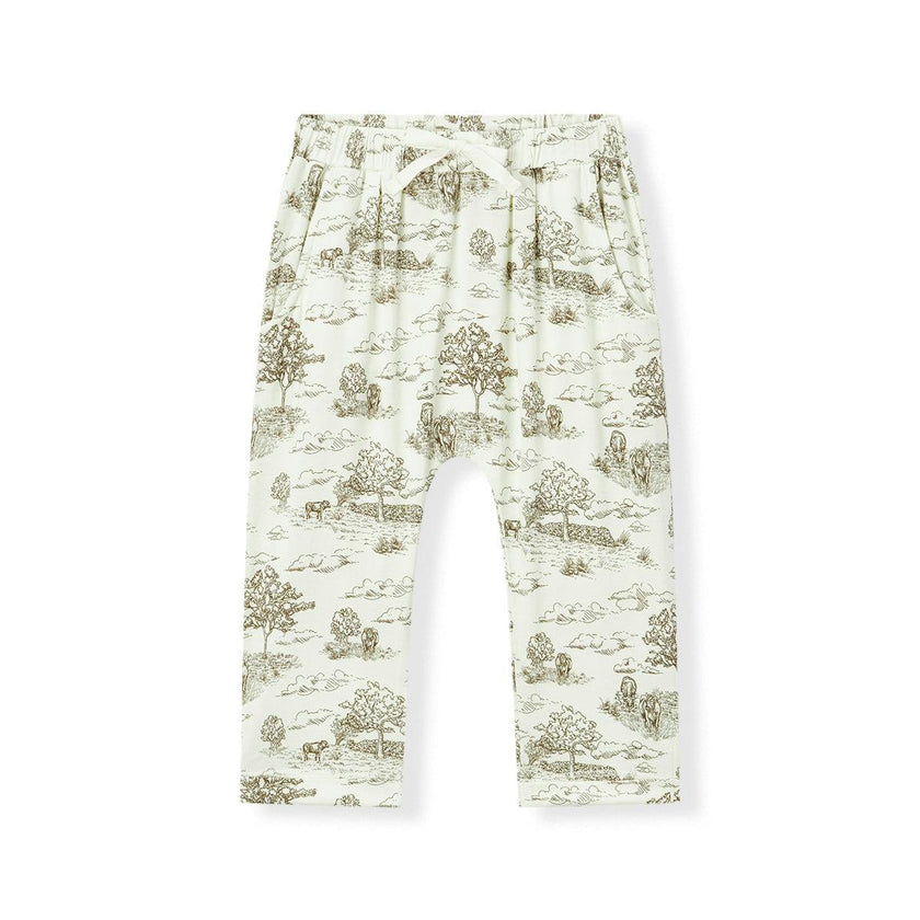 Country Toile Luxe Stretch Jogger Pants