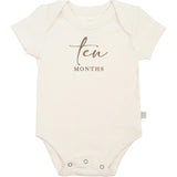 graphic bodysuit | ten months milestone taupe