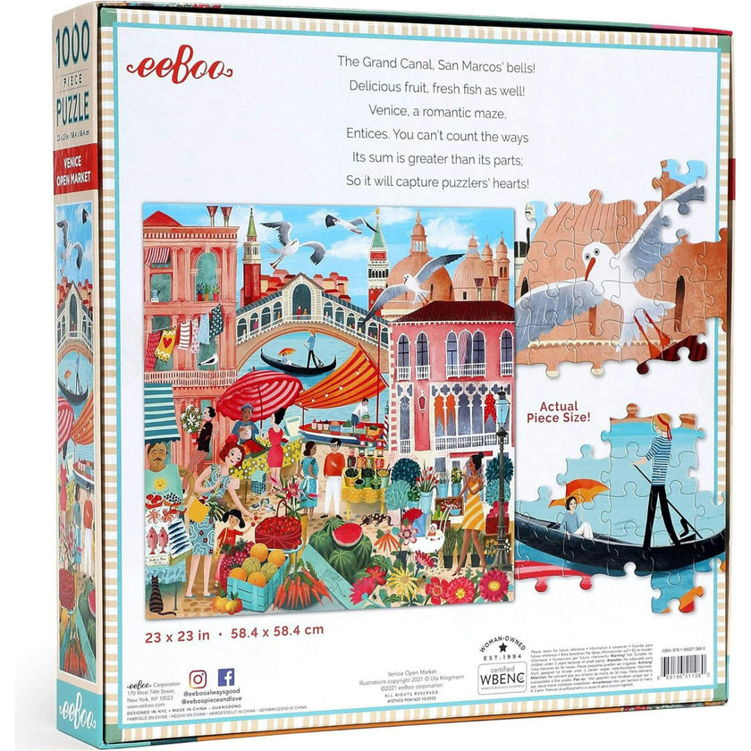 Piece and Love Venice Open Market Jigsaw Puzzle