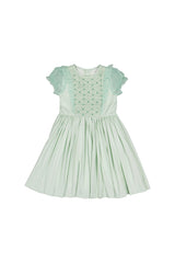 Camelia Mint Organza Sleeves Dress