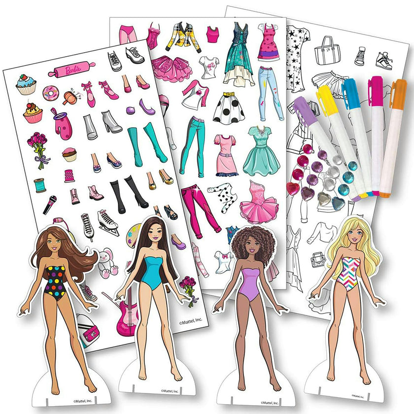Barbie: Fabric Fashions Paper Dolls
