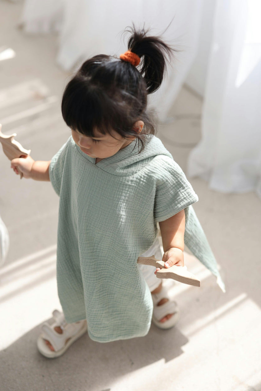 Reversible Hooded Poncho