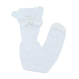 Transparent Polka-Dot Bow Trim Socks