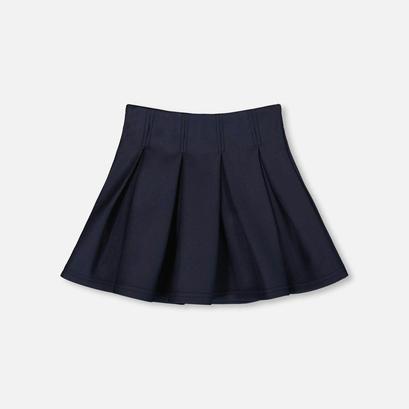 Pleated Milano Skirt Navy Blue
