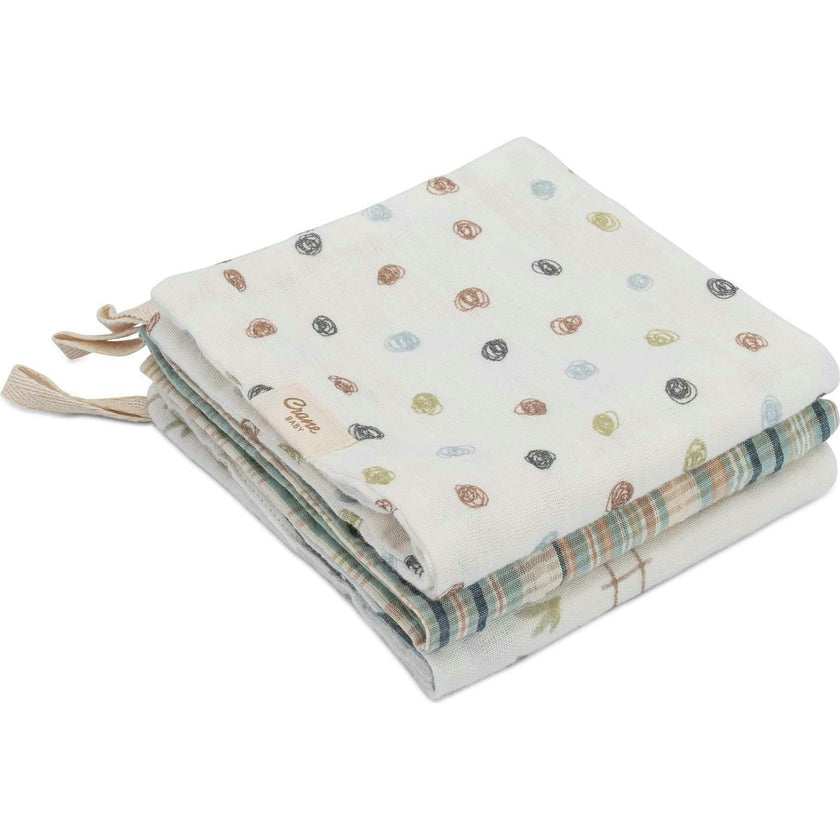 Charlie Farmhouse Tractor Baby Bath Towel & Wash Cloth Set