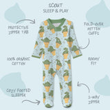 SCOUT Sleep & Play Baby Boys Pajamas