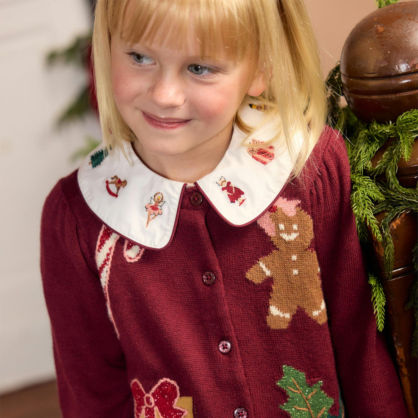 Girls Noelle Top - Nutcracker Embroidery