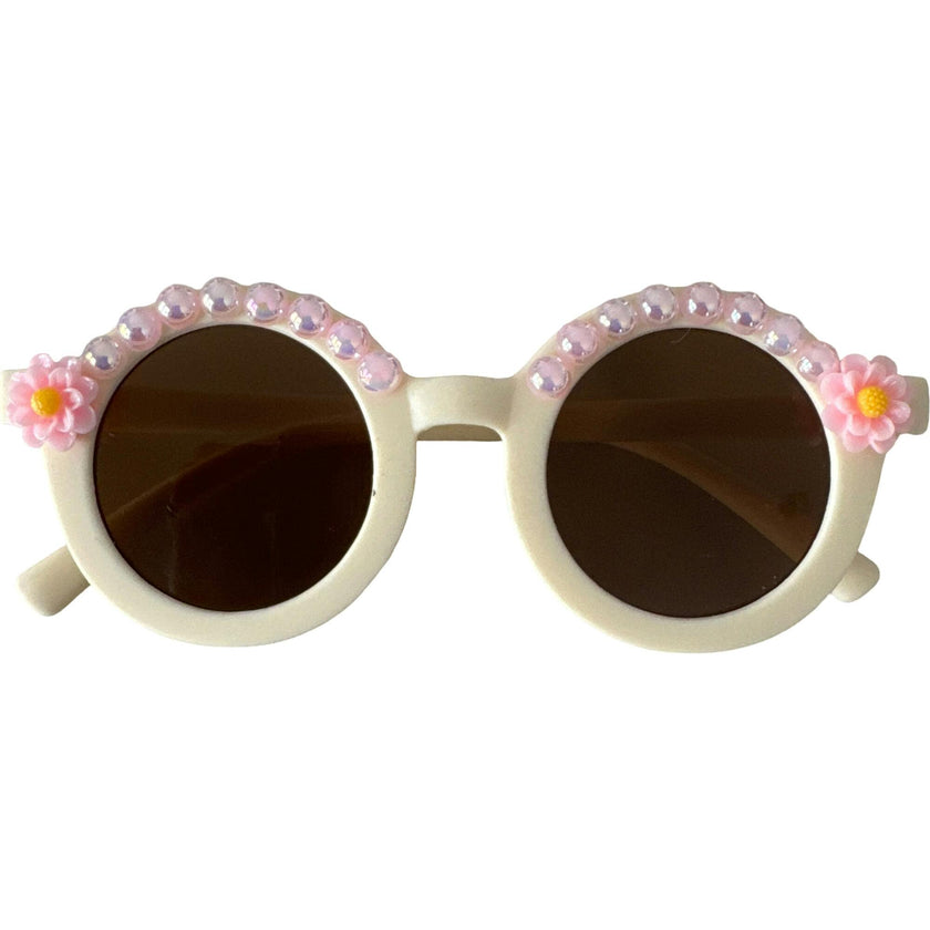 Pink Daises Alina Round Sunnies