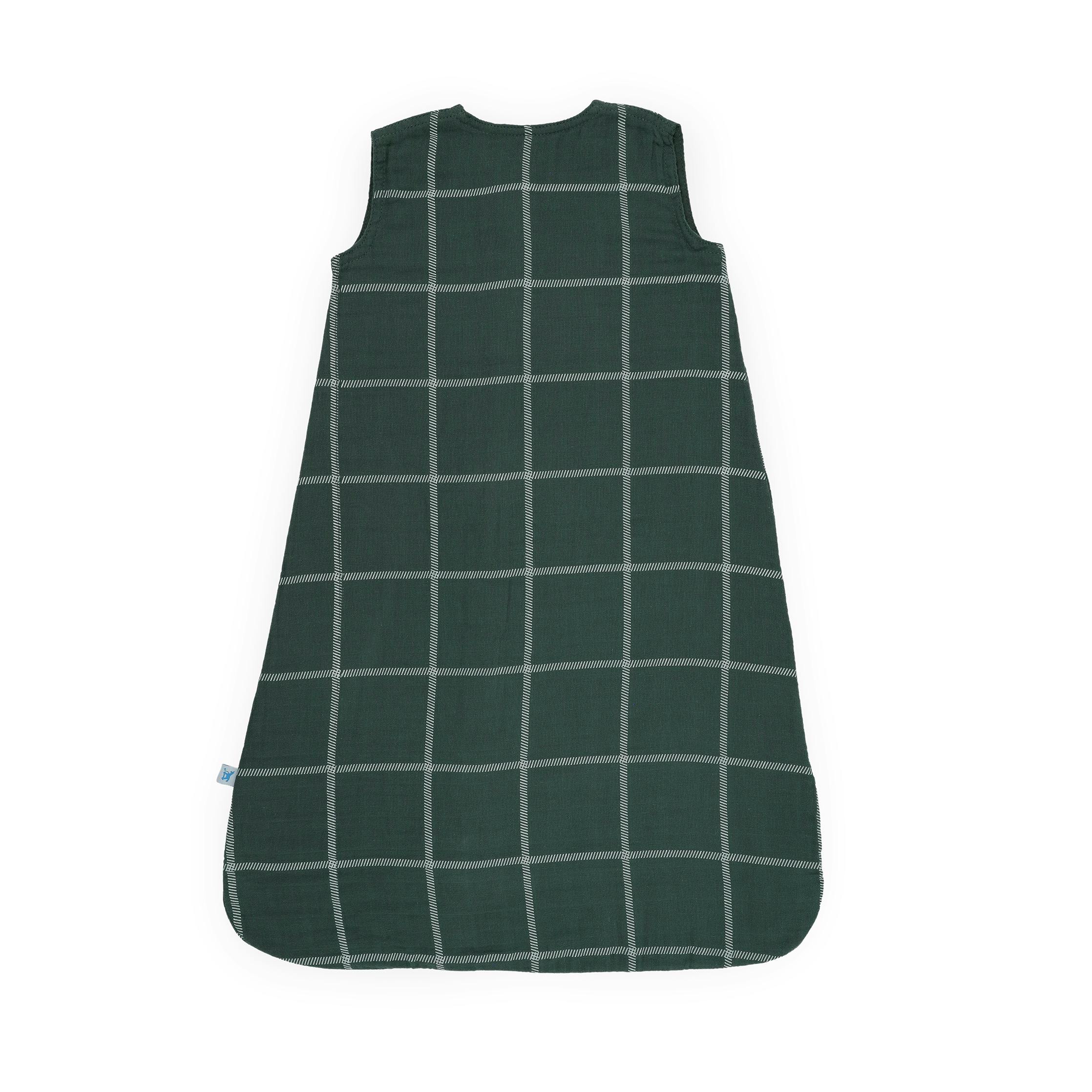 Cotton Muslin Sleep Bag - Evergreen Plaid