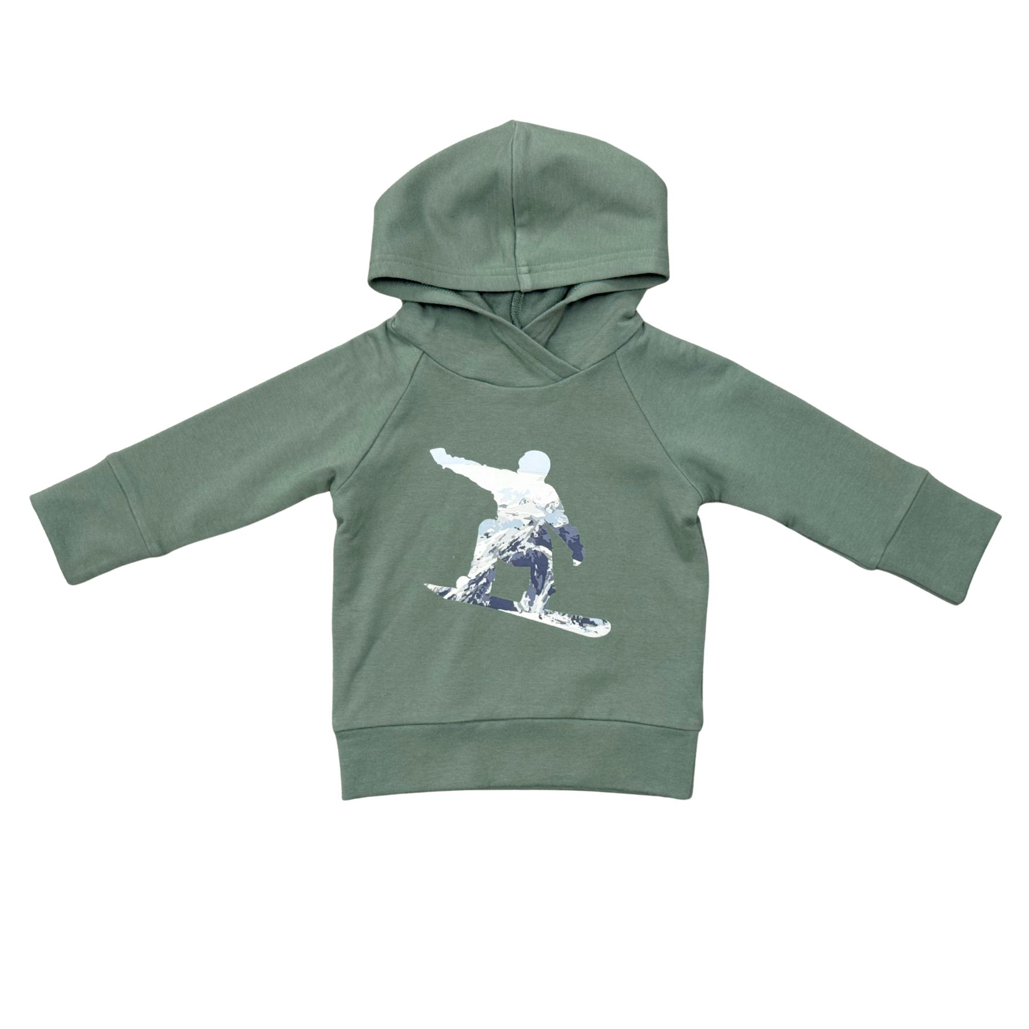 Boys Raglan Hoodie in Snowboard