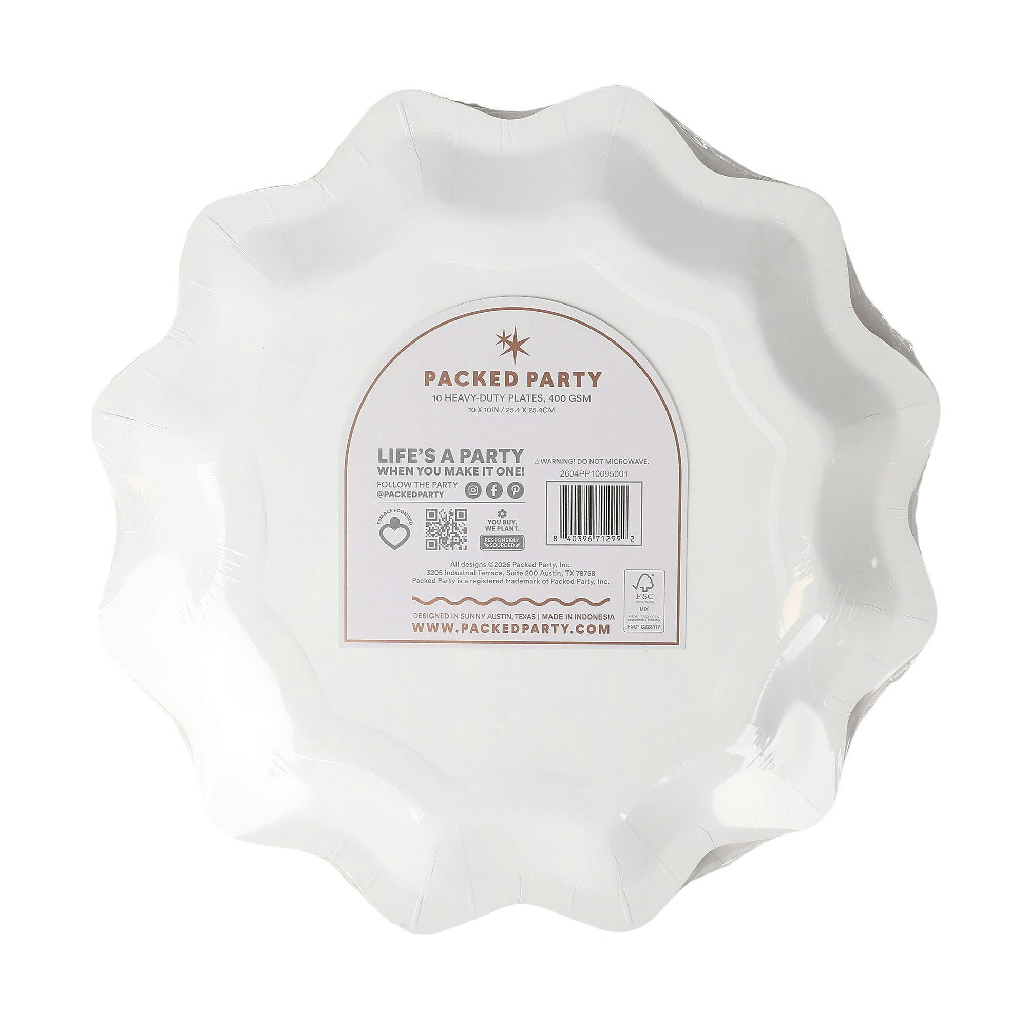 Orange Spice Wavy Dinner Plate