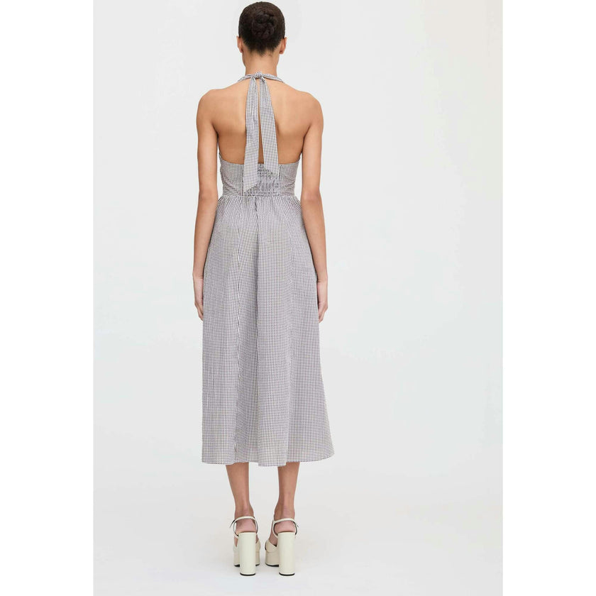 The Fleur Midi Dress - Chocolate Gingham