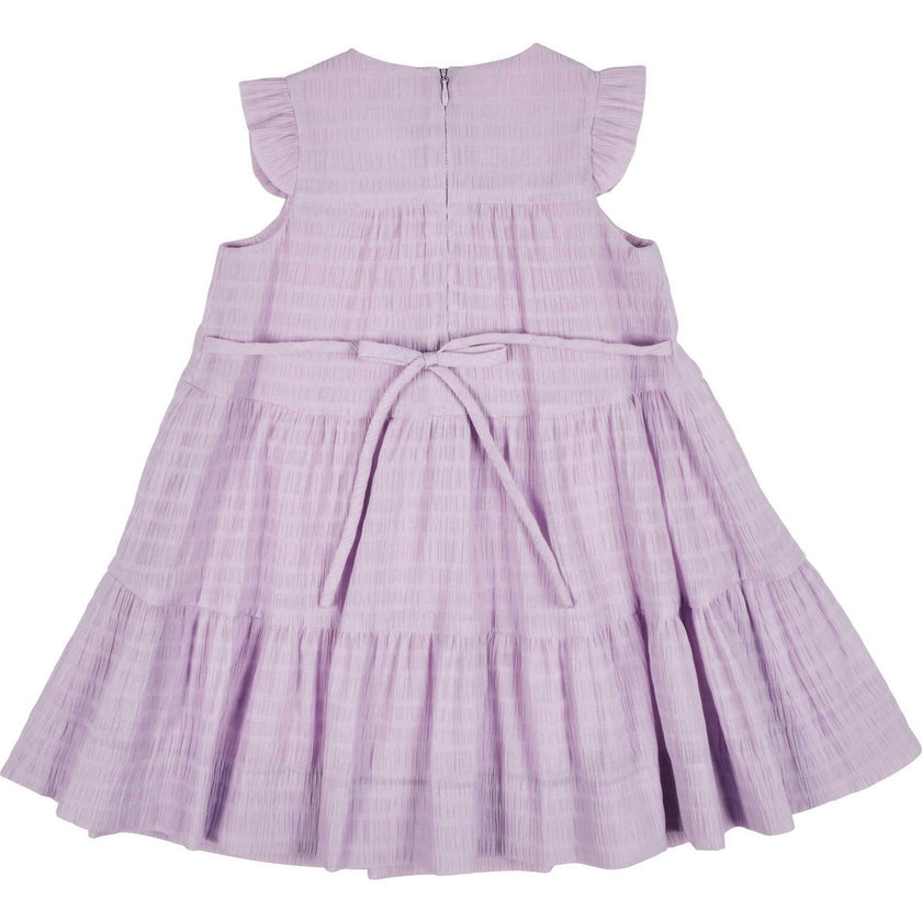 Crinkle Lawn Dress With Flower
