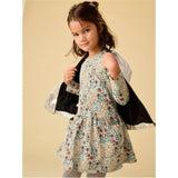 Long Sleeve Pocket Dress, Blue