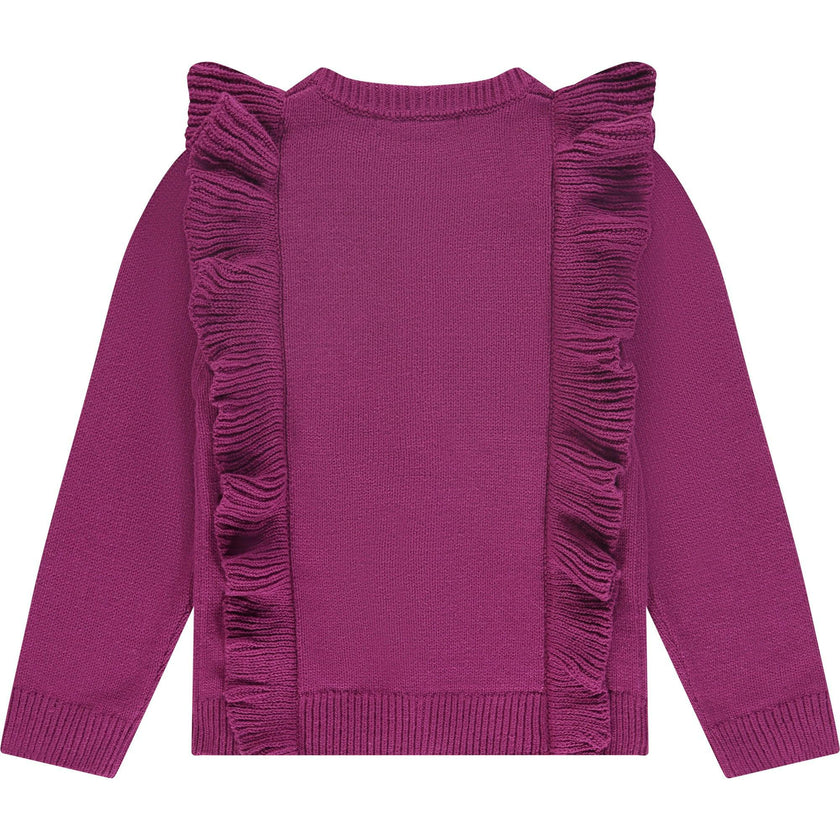 Knit Ruffle Cardigan