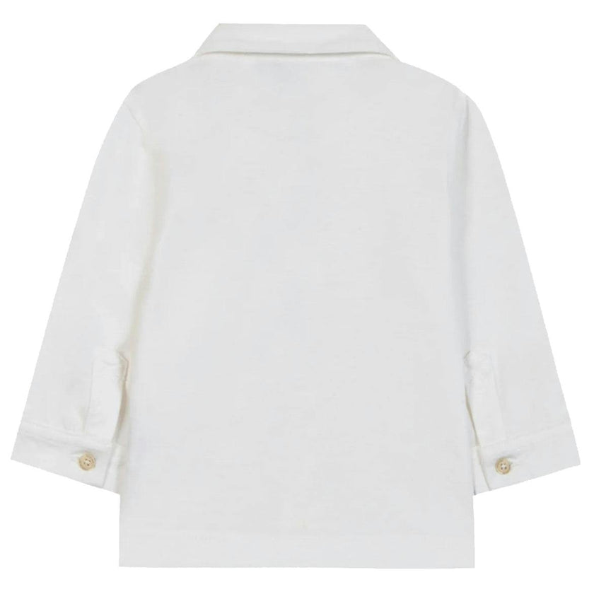 TARTINE ET CHOCOLAT Classic Cotton Baby Shirt - Nacre
