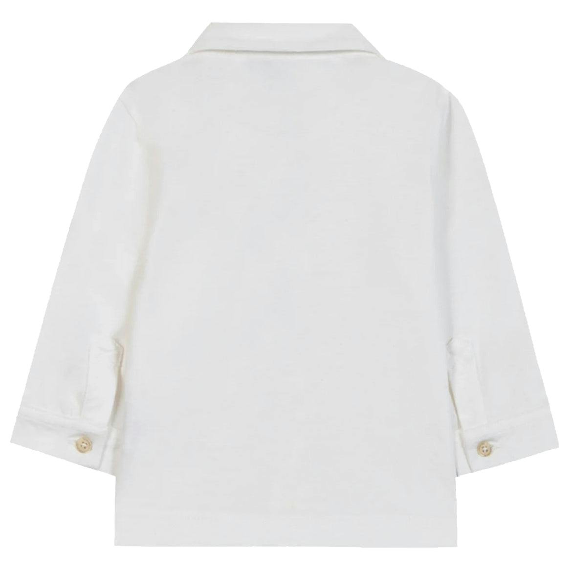 TARTINE ET CHOCOLAT Classic Cotton Baby Shirt - Nacre