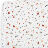Cotton Muslin Crib Sheet - Mushrooms
