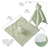 SNUGGLE + SHAKE - Baby Lovey Security Blanket Toy and Rattle Set
