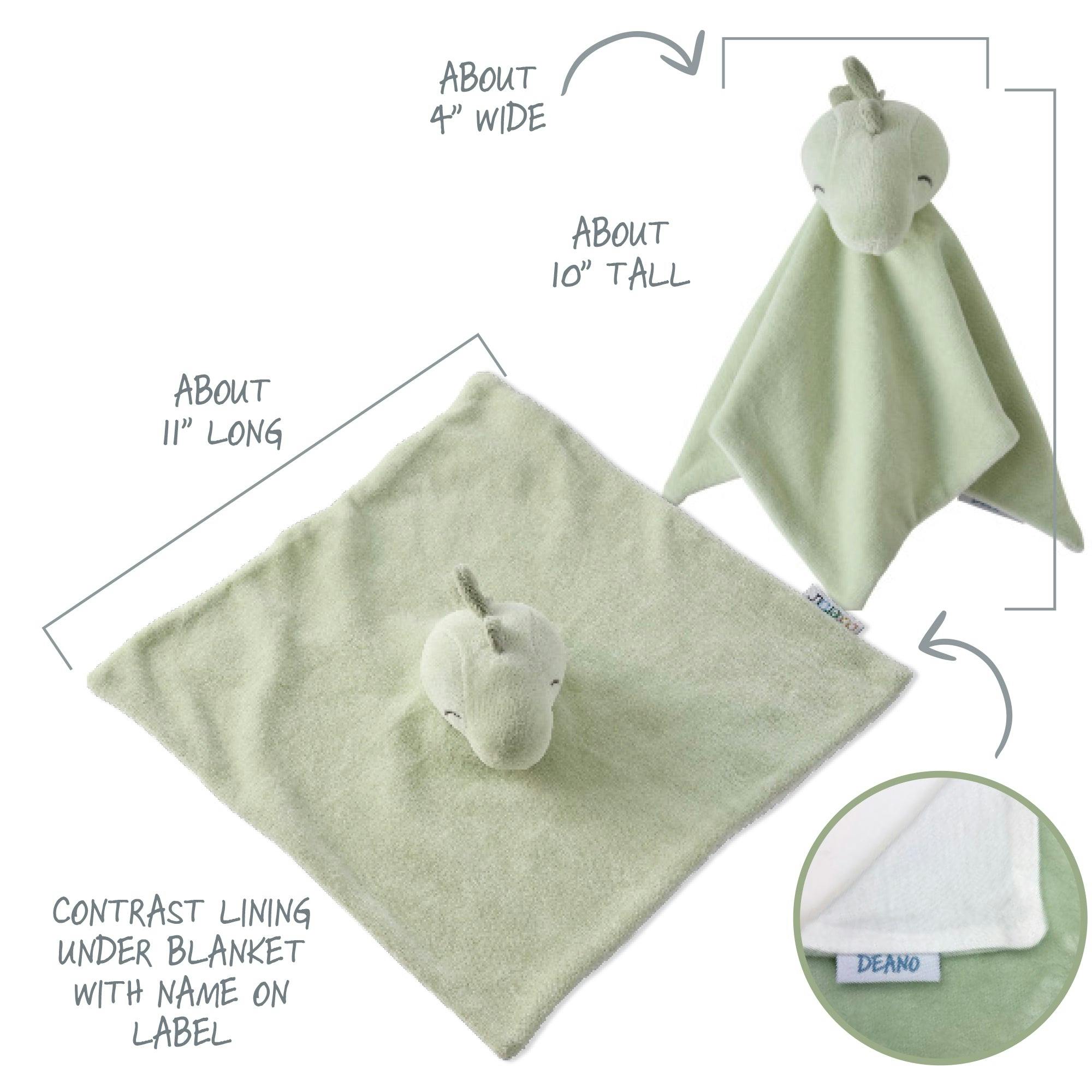 SNUGGLE + SHAKE - Baby Lovey Security Blanket Toy and Rattle Set
