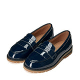 Francie Glossy Patent Leather Loafers
