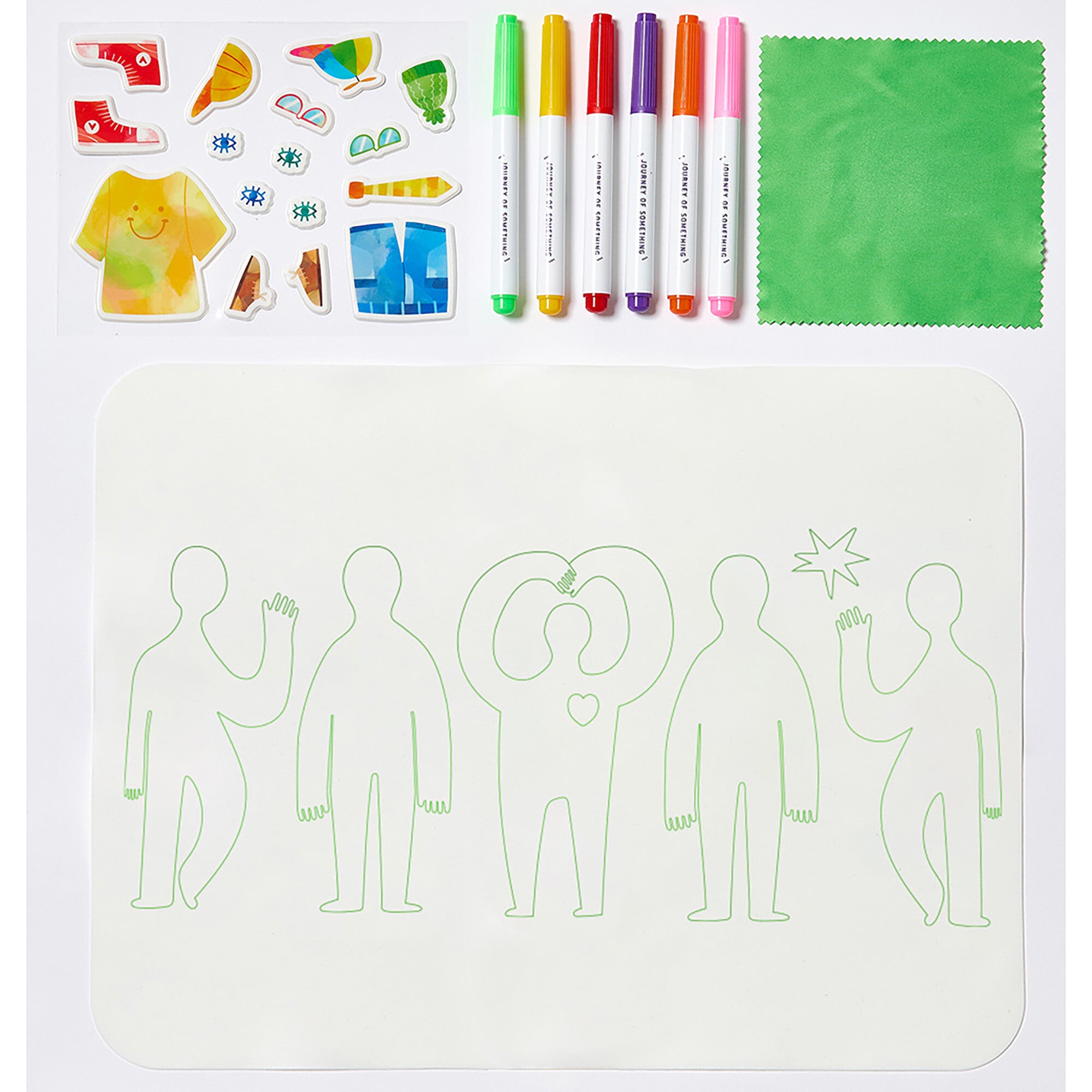Wipeable Silicone Mat - Friends