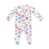 Vintage Ski Patches - 2 Way Zipper Footie