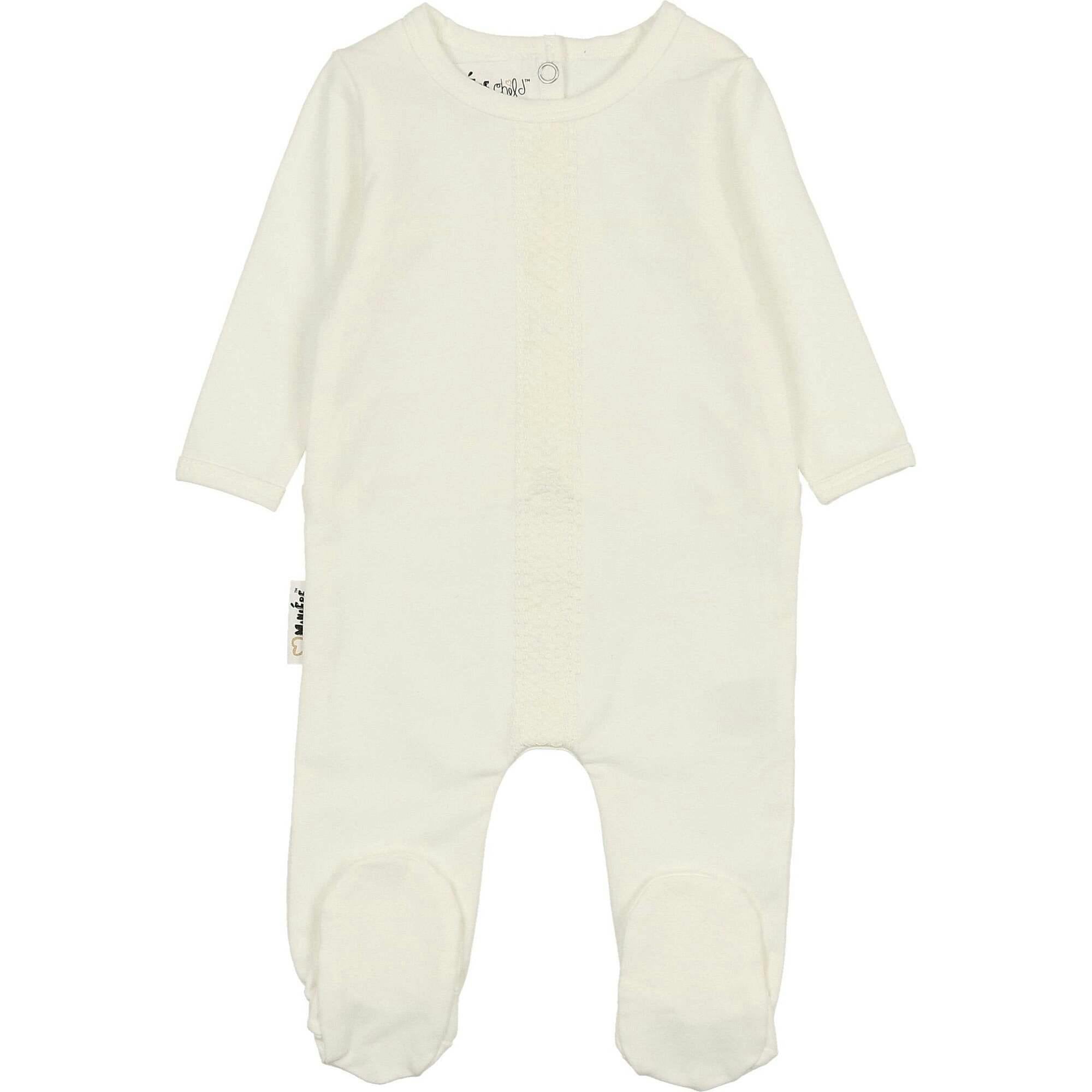 Elegant Embroidered Long Sleeve Footie