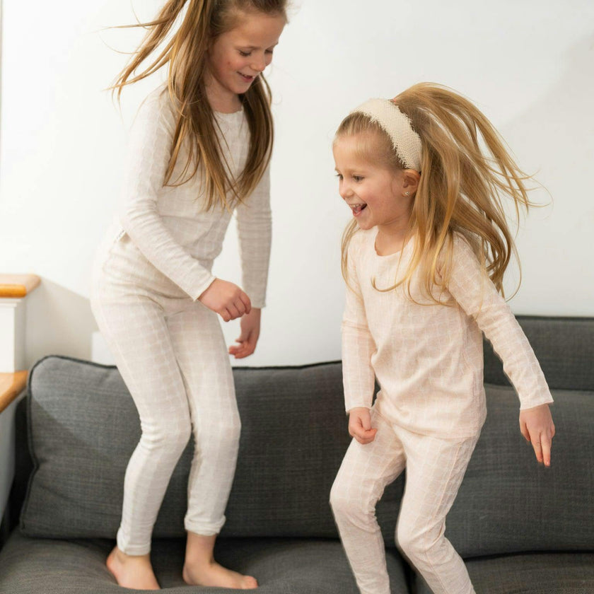 Box Design Raglan Sleeve Top & Pant Set