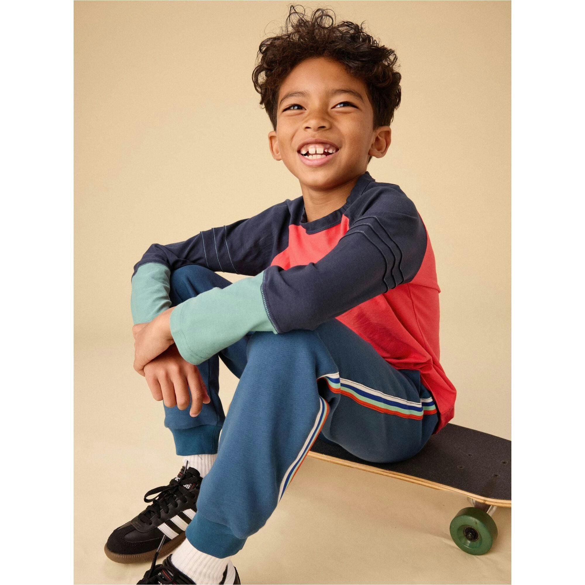 Stripe-Out Joggers, Blue