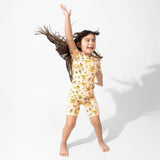 Pounce In Paradise Cheetah Bamboo Kids Pajama Short Set