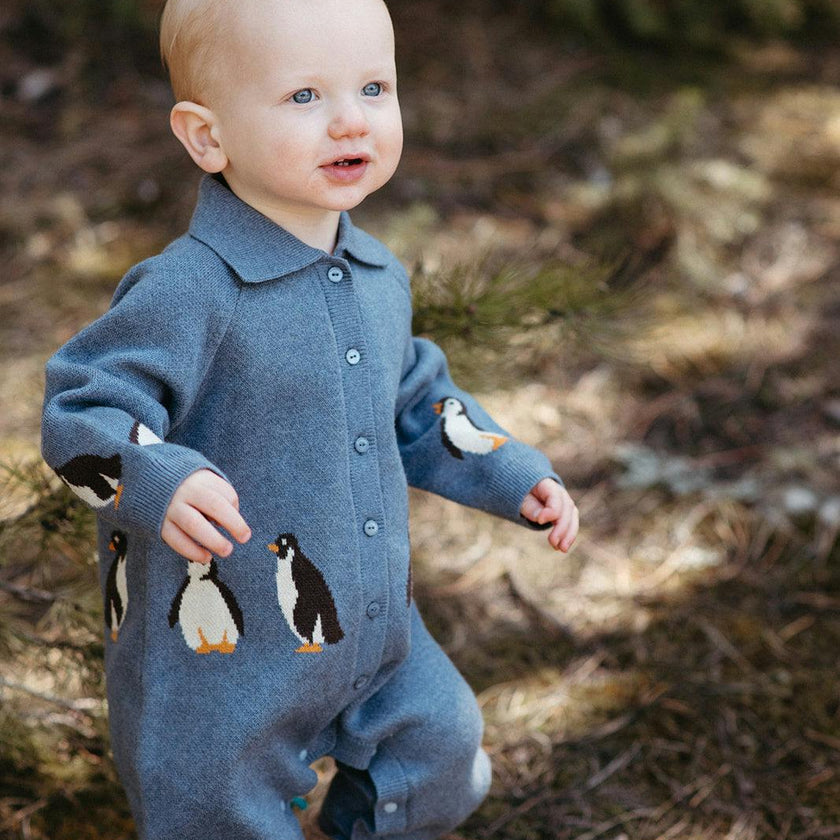 Family Knitted Collar Jumpsuit