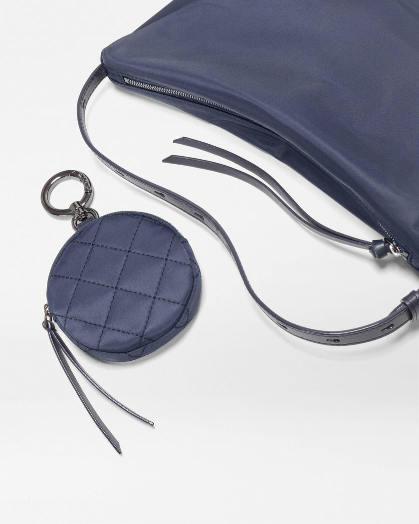 Navy Small Waverly Hobo