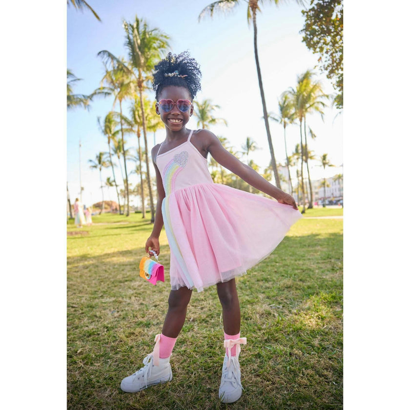 Heart Rainbow Tulle Dress