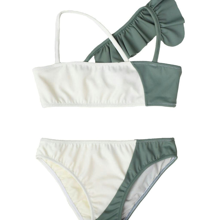 India Bikini Sage green and Ivory
